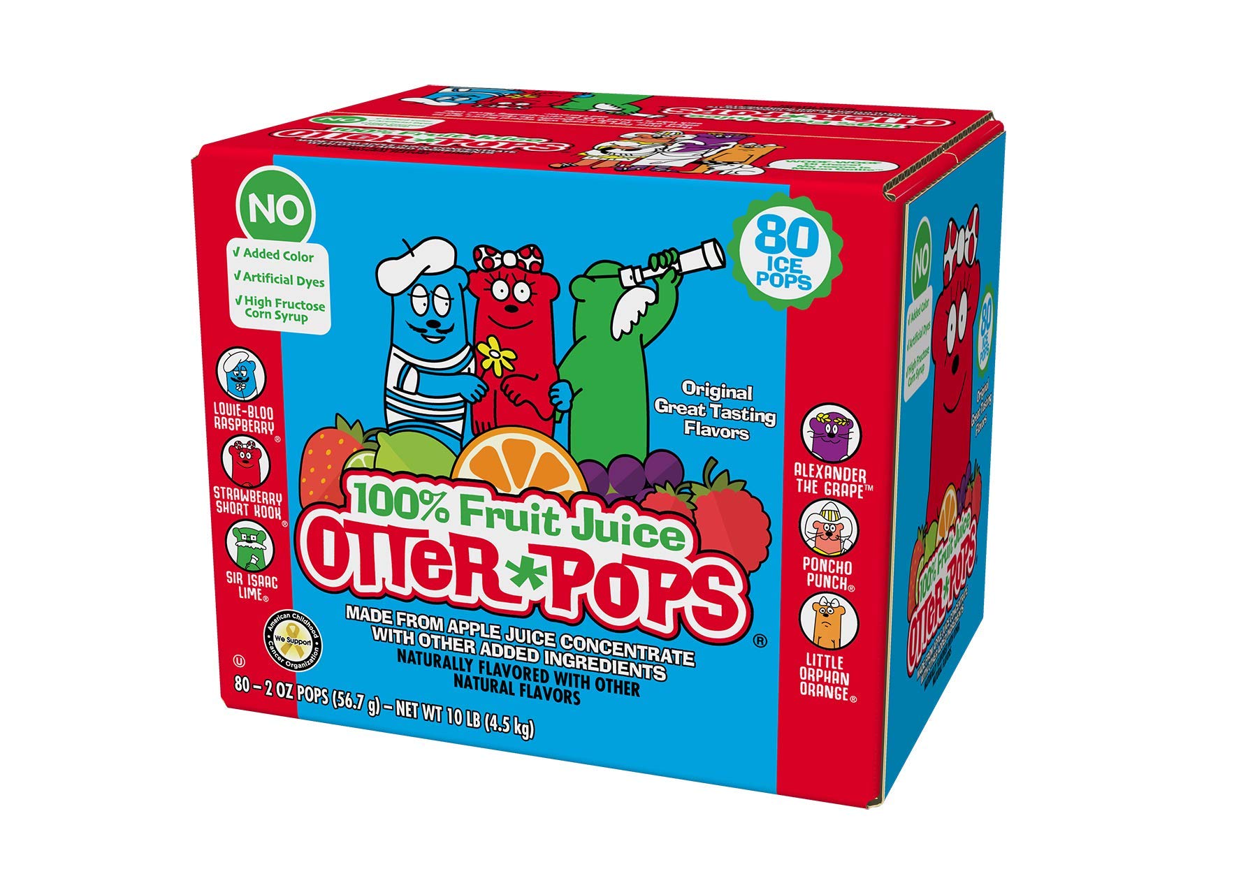 Buy Otter Pops 100% Juice Clean Label Freezer Pops, 80 CT Online at