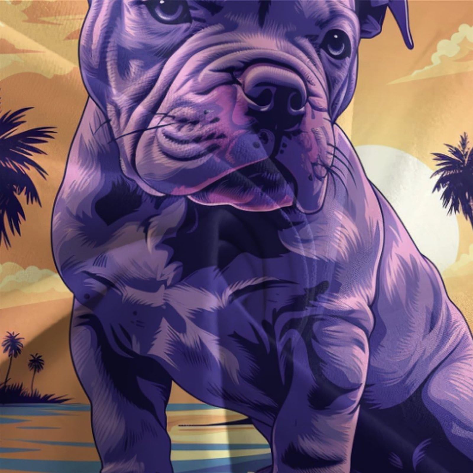 Stampato in 3D Bulldog francese Copertina Stampata Microfibra Disegnata Biancheria Da Letto Ipoallergenico Con 2 Federe,Double（200x200cm）, Per Adolescenti E Adulti