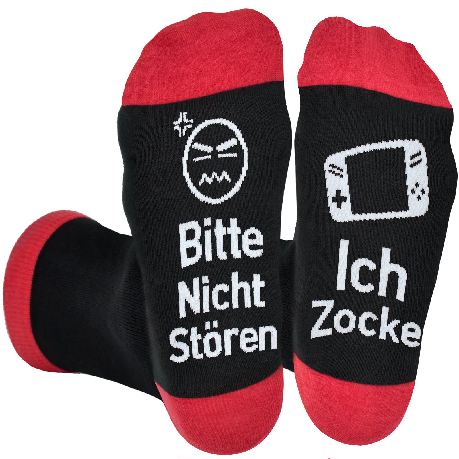 Dealswin Lustige Gaming Socken Gamer Geschenk Mit Spruch Bitte Nicht Stören Ich Zocke Zocken Socken Lustig Neuheit Weihnachts Ostern Geburtstag Geschenke Für Zocker Männer Herren Jungs Frauen Damen
