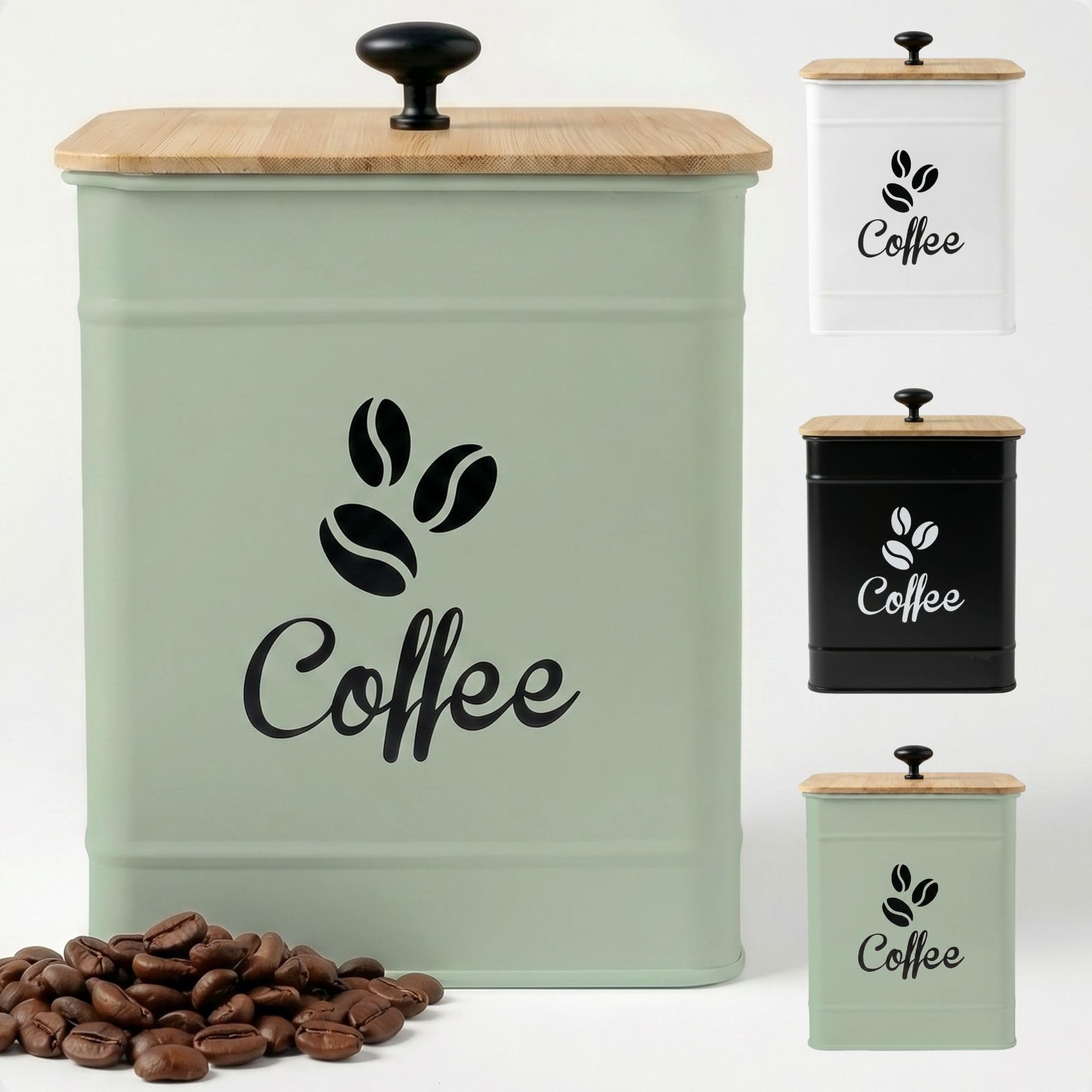 Iron Sage Green Airtight Canister