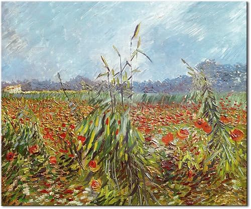 Miniatura 9 de Wieco Art Impresiones en lienzo con orejas verdes de trigo por Vincent Van Gogh, impresionismo, lienzo para pared, pinturas famosas, obras de arte