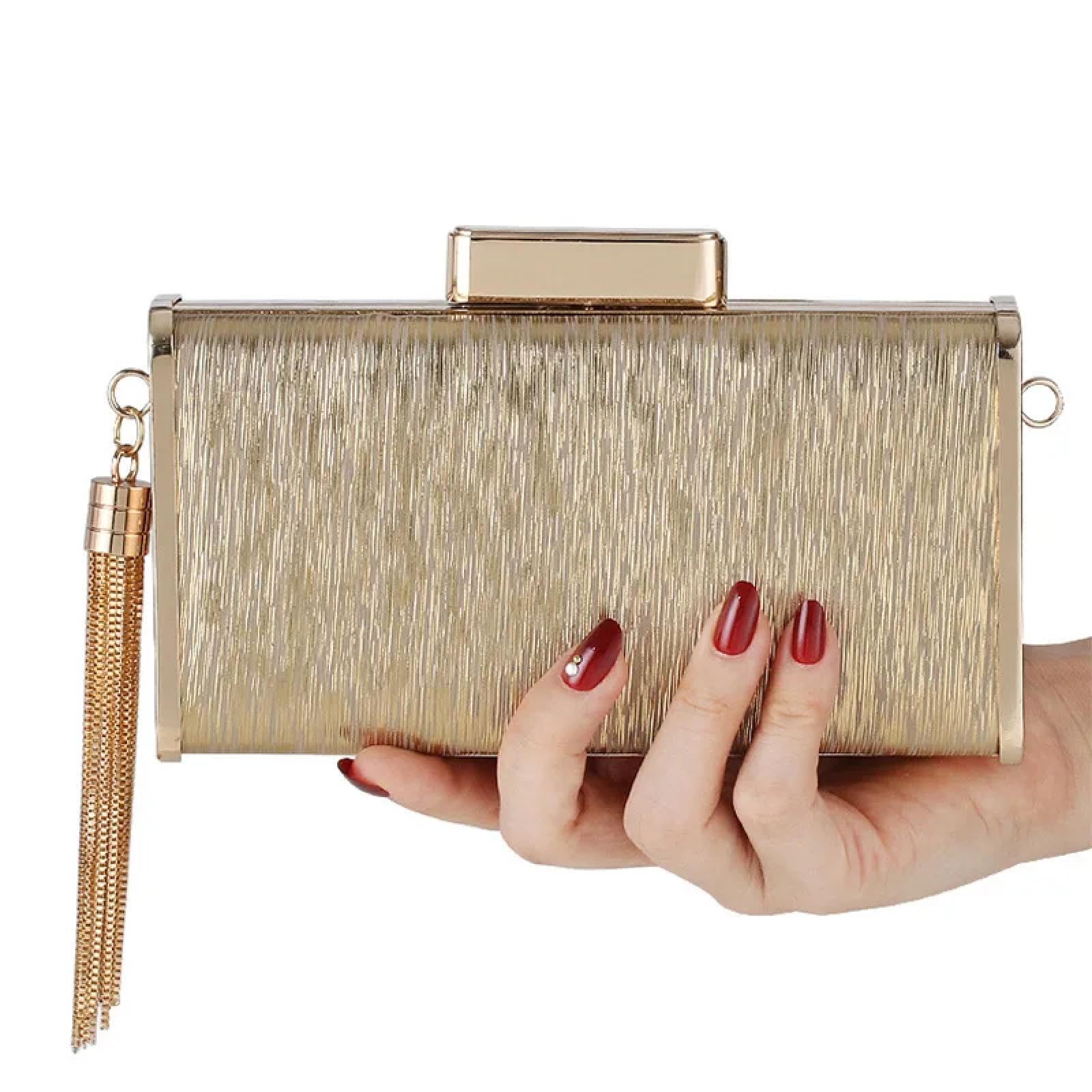 Abendtasche Damen Clutch Damen Abend Clutch Taschen Metall Abend Tasche Nacht Tasche Handtasche Hochzeits-Prom Party Braut Kupplungen Umhängetaschen