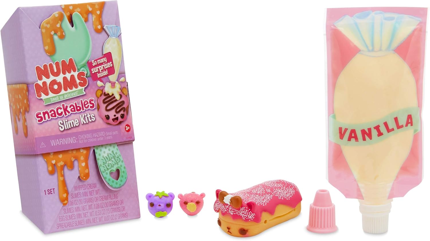 Num Noms Snackables Slime Kits with Fun-Themed to-Go Snack Wave 2, Multicolor