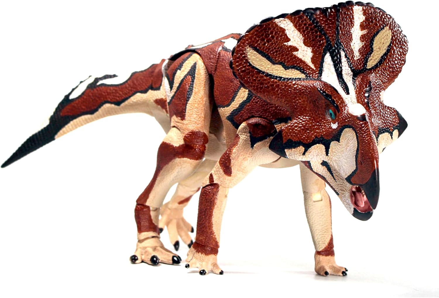 Protoceratops Andrewsi - 1/6th Scale Dinosaur Action Figure - 12" Articulated Collectible Miniature, Hand-Painted