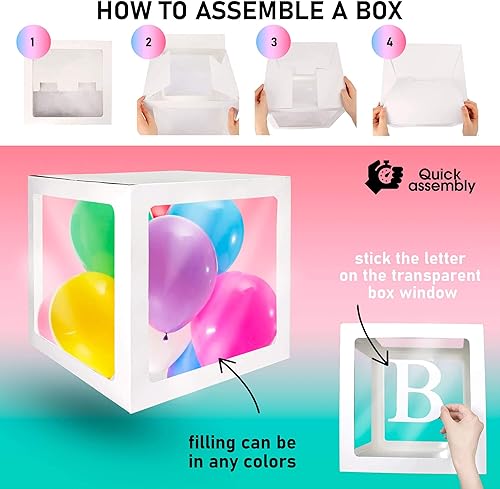 Miniatura 3 de Cajas de baby shower para decoración 4 bloques de letras blancas decoración de baby shower suministros de fiesta de revelación de género juego de