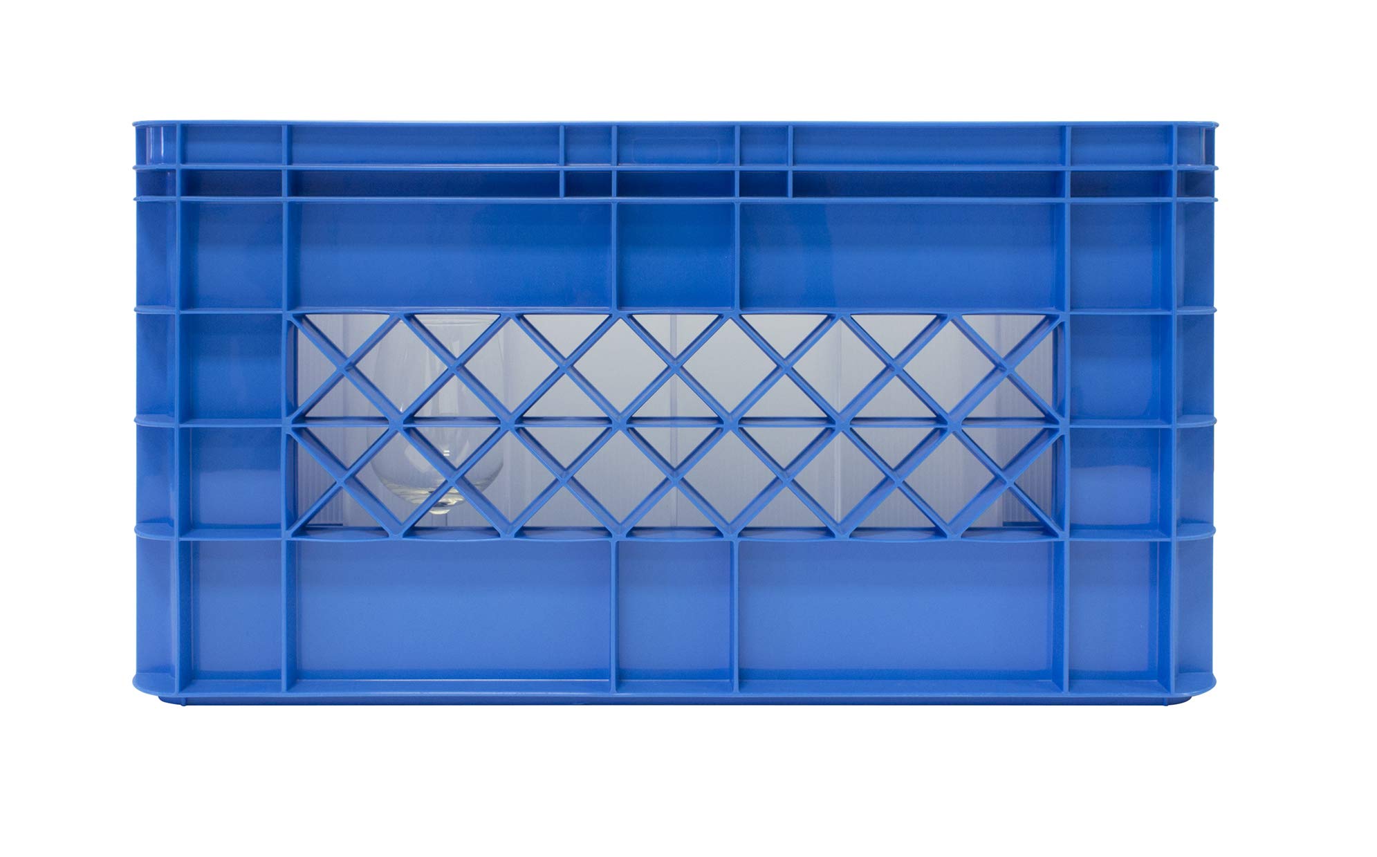 Square glassware box avec compartiments pour verres de vin/champagne