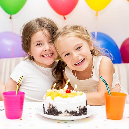 Miniatura 7 de Roshtia 12 pajitas de vidrio con diseño de flores, reutilizables, lindas pajitas de cristal con 2 cepillos de limpieza para verano, playa, piscina,