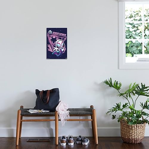 Vista 37 de Trends International Marvel Spidey And His Amazing Friends - Ghost Spider Wall Poster, 34L x 22.4W, Black Framed Version