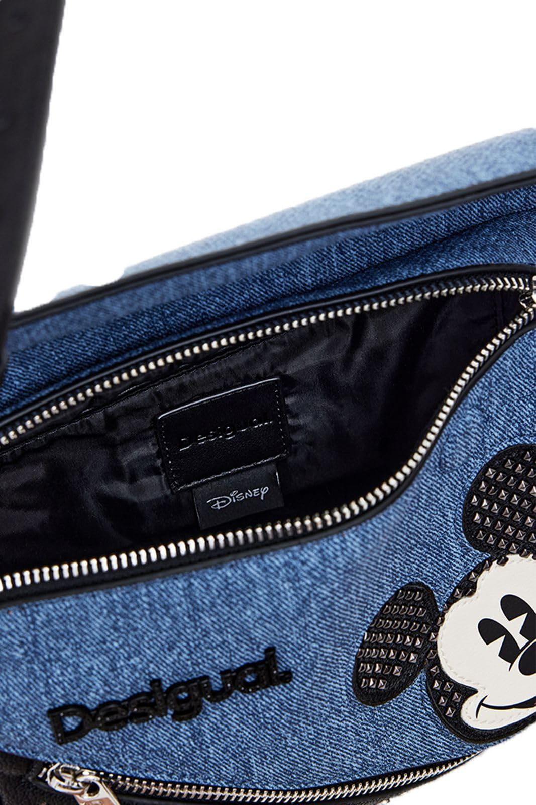 Desigual Accessories-Borsa a Mano in Poliuretano, Accessori Donna, Blu
