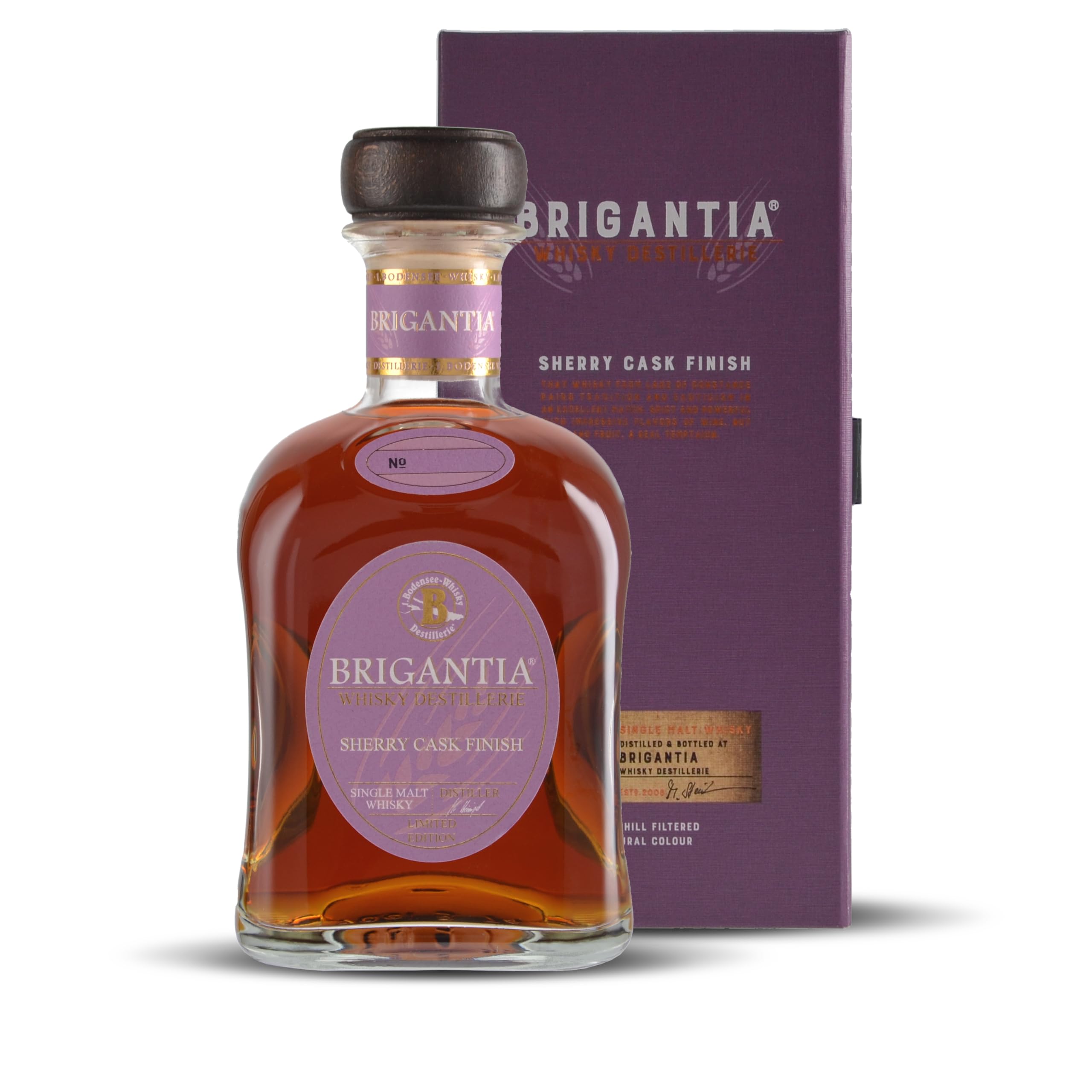 Brigantia Sherry Cask Finish Single Malt Whisky 700ml | Whisky vom Bodensee | Brigantia by Steinhauser