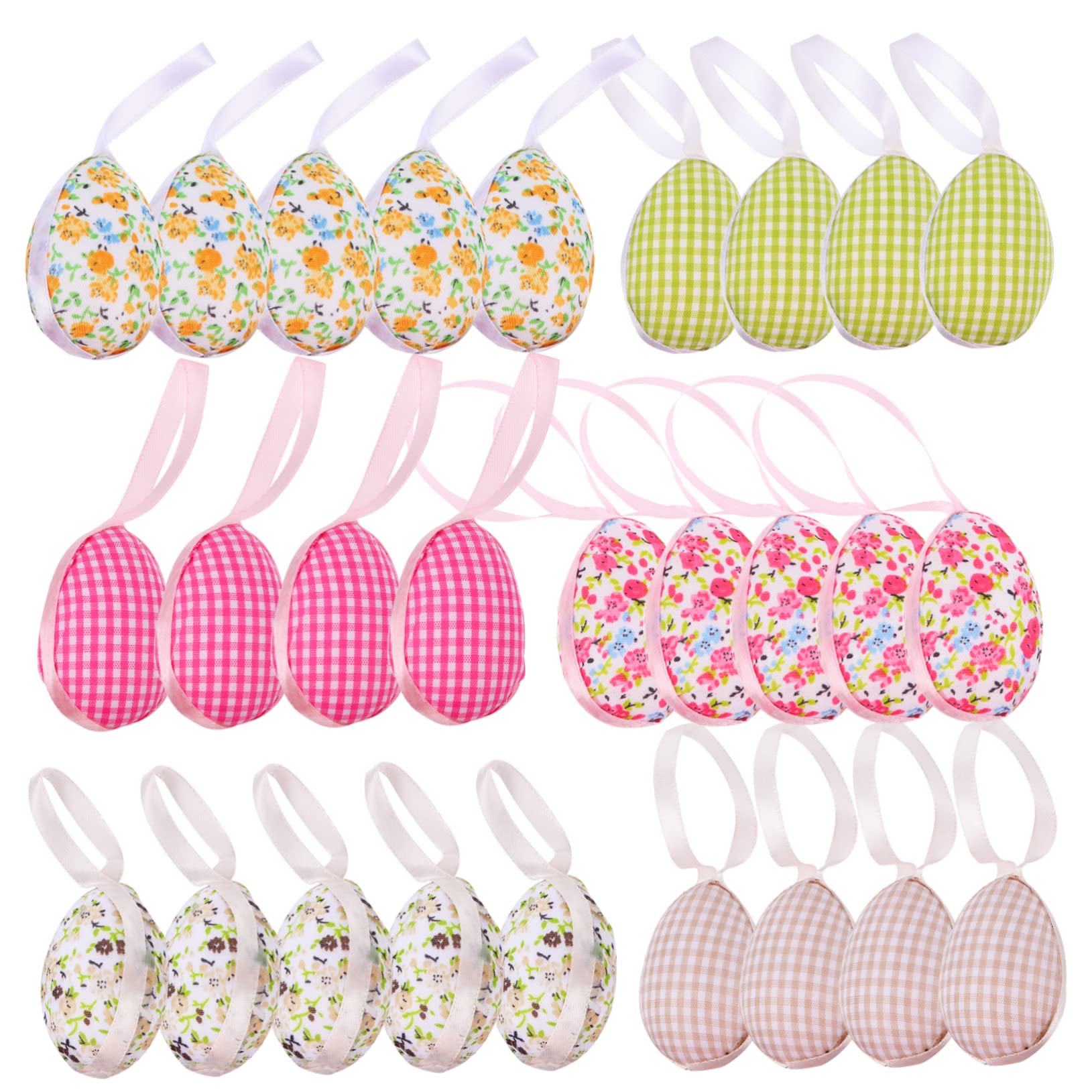 Alipis 2 Sätze Ostereier Künstliche Eier Gesprenkelte Eier Farbige Eier Aufhängen Easter Egg Decoration Osterparty Dekoration Ostern Hängen Osterspielzeug Osterei- Stoff 27 Stück * 2