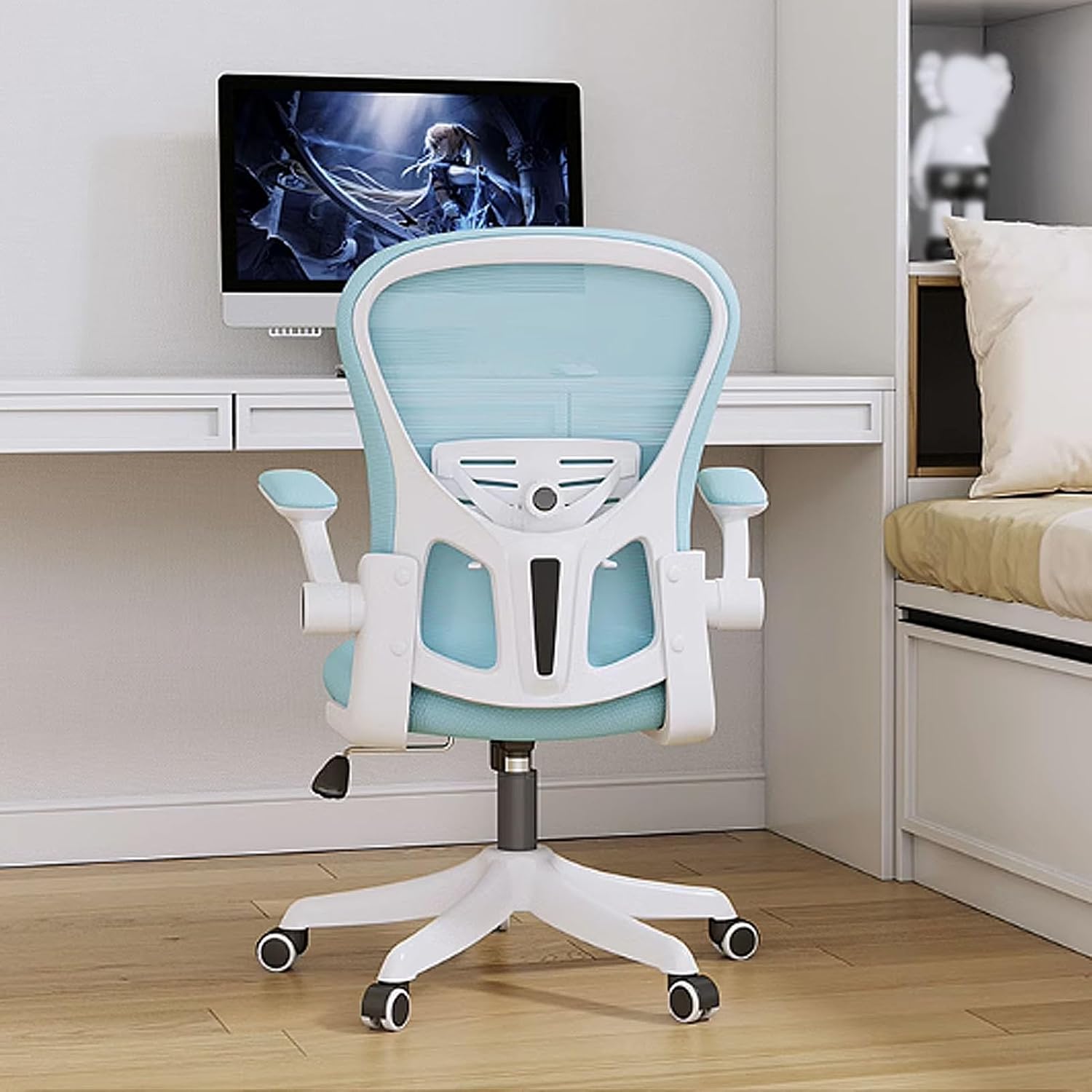 回転椅子オフィスチェア 4D 調節可能なホームコンピュータチェア