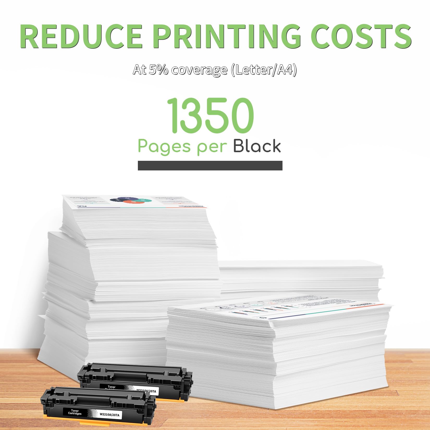 Veson 207A W2210A Toner mit Chip Kompatibel für HP 207A W2210A 207X W2210X für HP Color LaserJet Pro MFP M283fdw Toner Schwarz M282nw M283fdn M255dw M255nw W2210A (2 Schwarz ) – Bild 3
