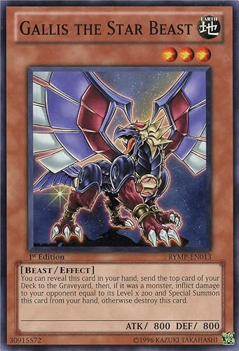 Miniatura 1 de YU-GI-OH! - Gallis The Star Beast (RYMP-EN013) - Ra Yellow Mega-Pack - 1 Edición - Común