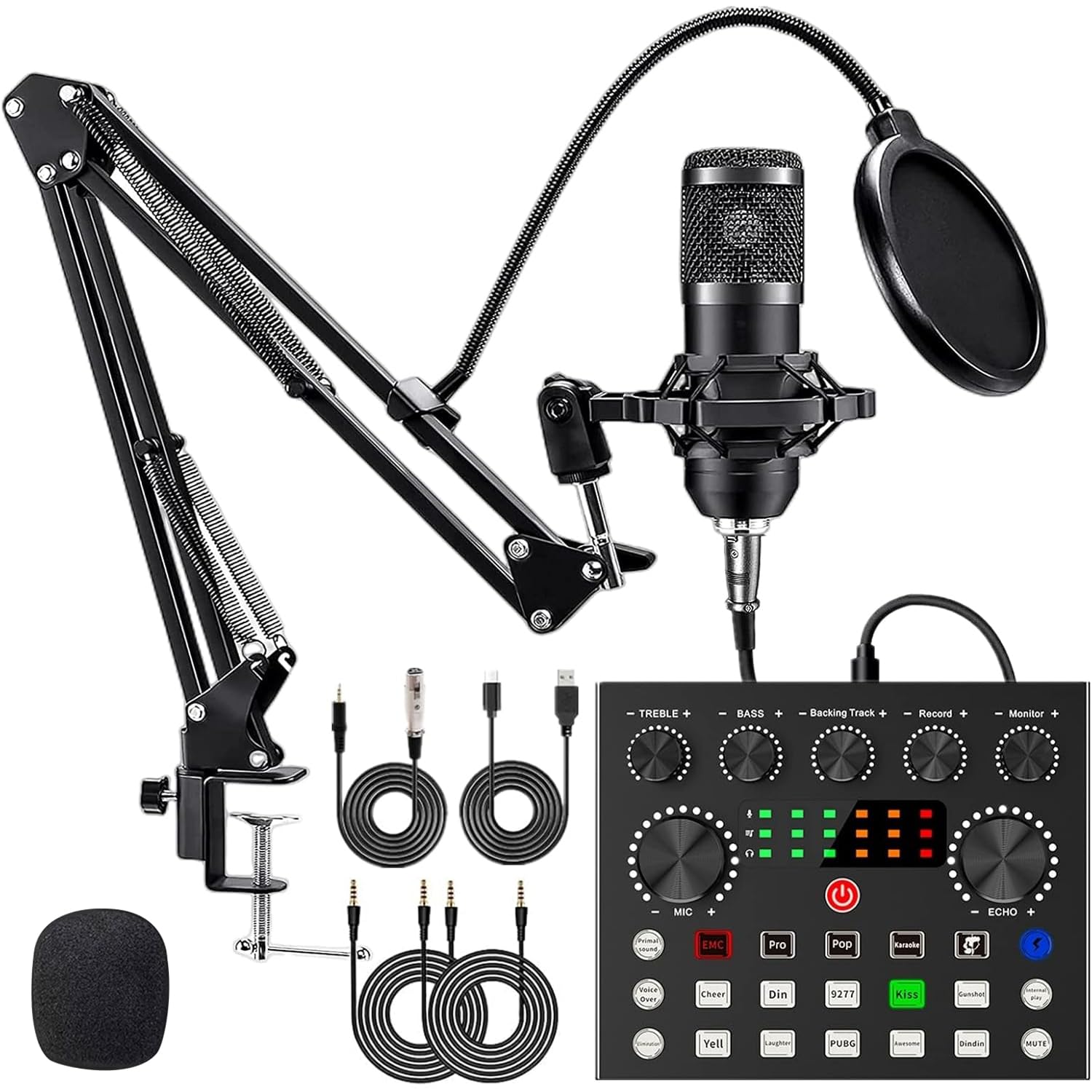 Amazon | BONKYO カラオケセット家庭用 V8S DJ ミキサー セット ライブ 