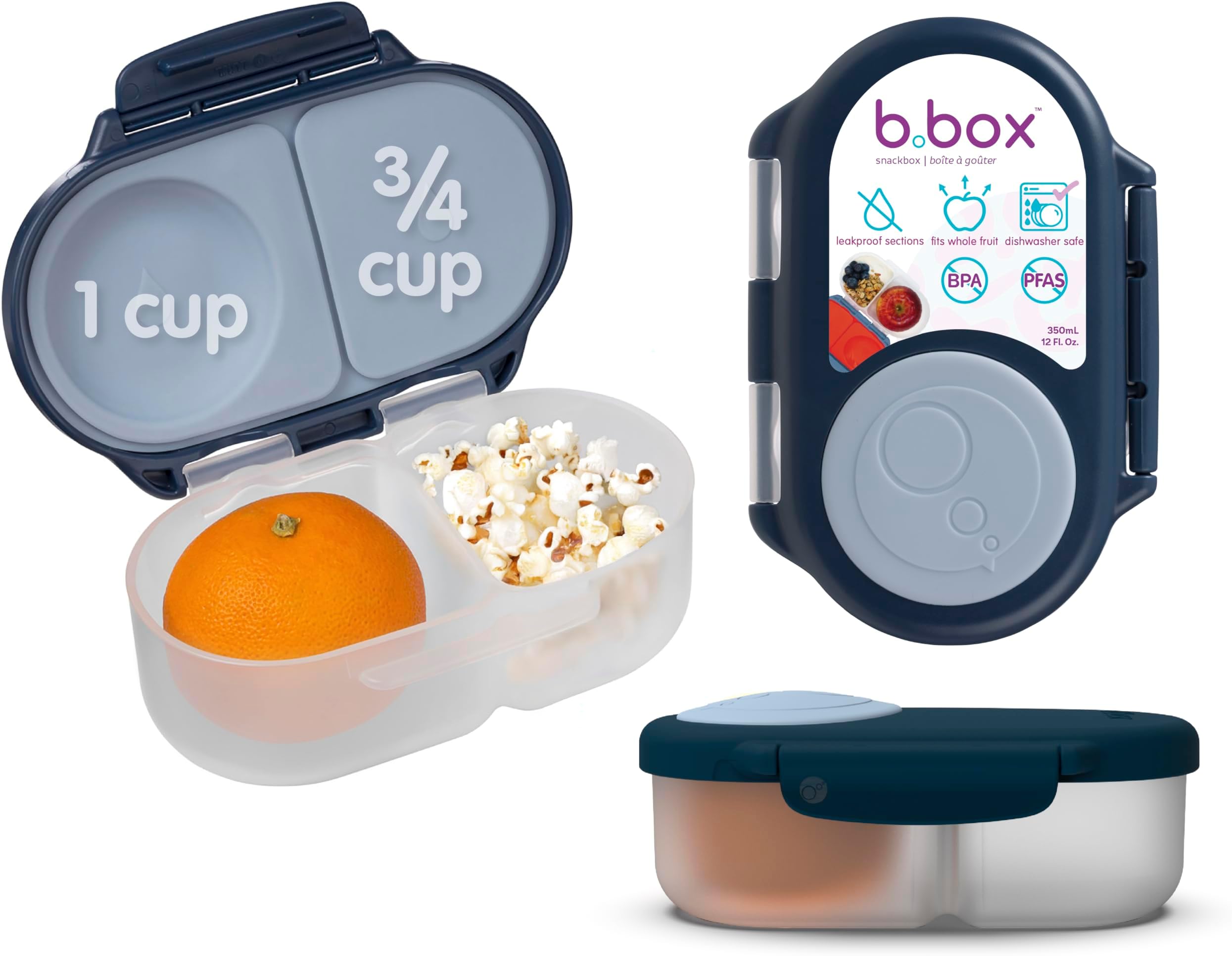 b.box (B.Box) Bento Box, Small Quantity, Kids, Leak-Resistant, Fruit, Dishwasher Safe 【b.box Genuine Product】【Snack Box】
