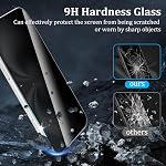 [2+2 Pack] Protecteur d'écran de confidentialité pour iPhone 17, 2 Pack Film de verre trempé anti-espy + 2 Protecteur d'objectifs de la caméra Pack, 9H Dureté, facilité d'installation