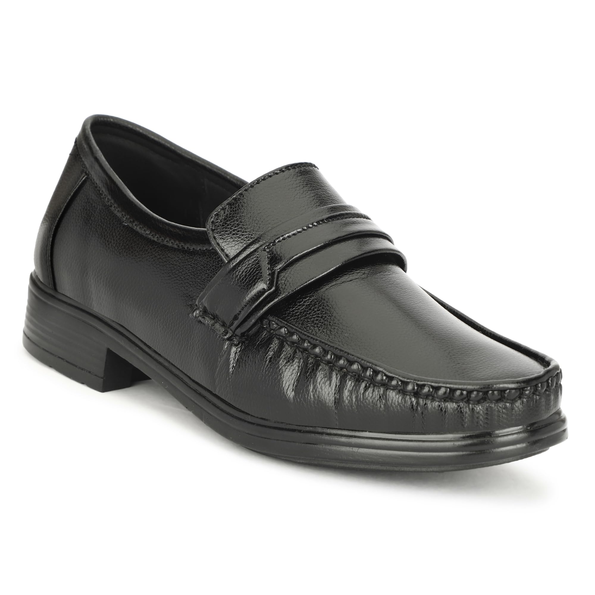 hermiz Synthetic Slip-On Derby for Business, Office & Casual Wear | Stylish Design with Comfortable Fit Formal Shoes for Men-picture-36
