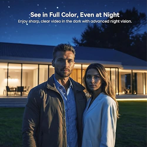 Miniatura 4 de Timbre inalámbrico de 1080p con receptor interior, seguridad mejorada con detección humana AI, visión nocturna, audio bidireccional, almacenamiento