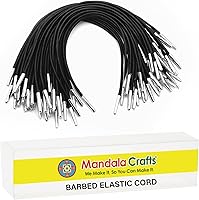 Vista 11 de Mandala Artesanía Menú Máscara Badge Sign Hanging Elastic Cord bucle banda con metal de púas púas