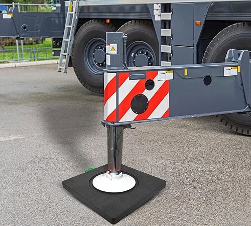 Miniatura 14 de Mytee Products Paquete de 4 almohadillas de refuerzo medianas de 24 x 24 pulgadas y 1.5 pulgadas, color negro para grúa, camión de auxilio, remolque