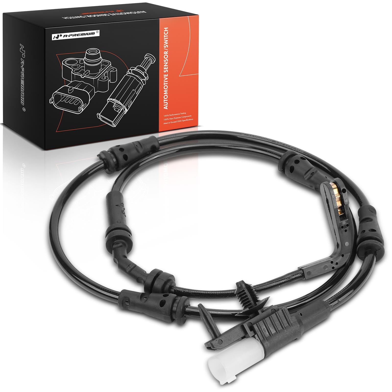 A-Premium Rear Driver or Passenger Brake Pad Wear Sensor Compatible with Jaguar E-Pace 2018-2021 & Land Rover Discovery Sport 2018-2021, Range Rover