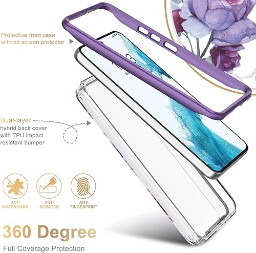 Miniatura 3 de ESDOT Funda para Samsung Galaxy S22, grado militar, prueba de caídas de 21 pies, funda resistente con diseños de moda para mujeres y niñas, funda