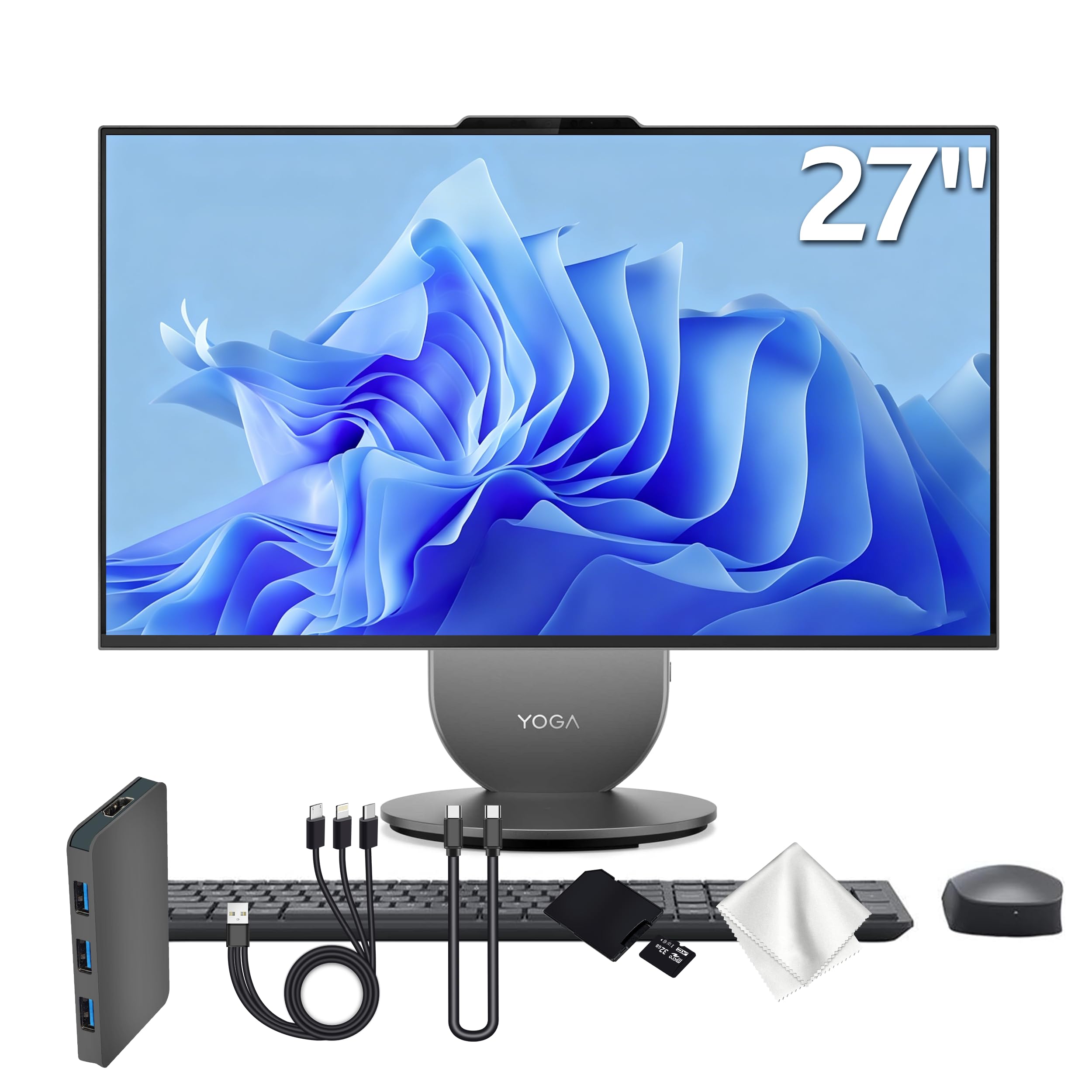 Amazon.com: Lenovo Yoga All-in-One Desktop AI PC, 27