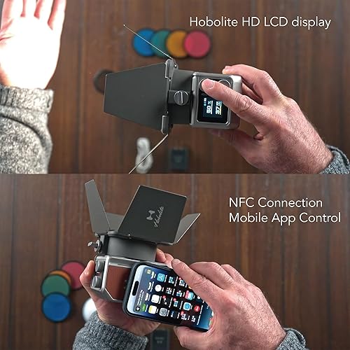 Miniatura 5 de Mini kit estándar de iluminación LED, luz de video continua bicolor de 20 W con CRITLCI 96+, 2700-6500K Kit de iluminación LED portátil para