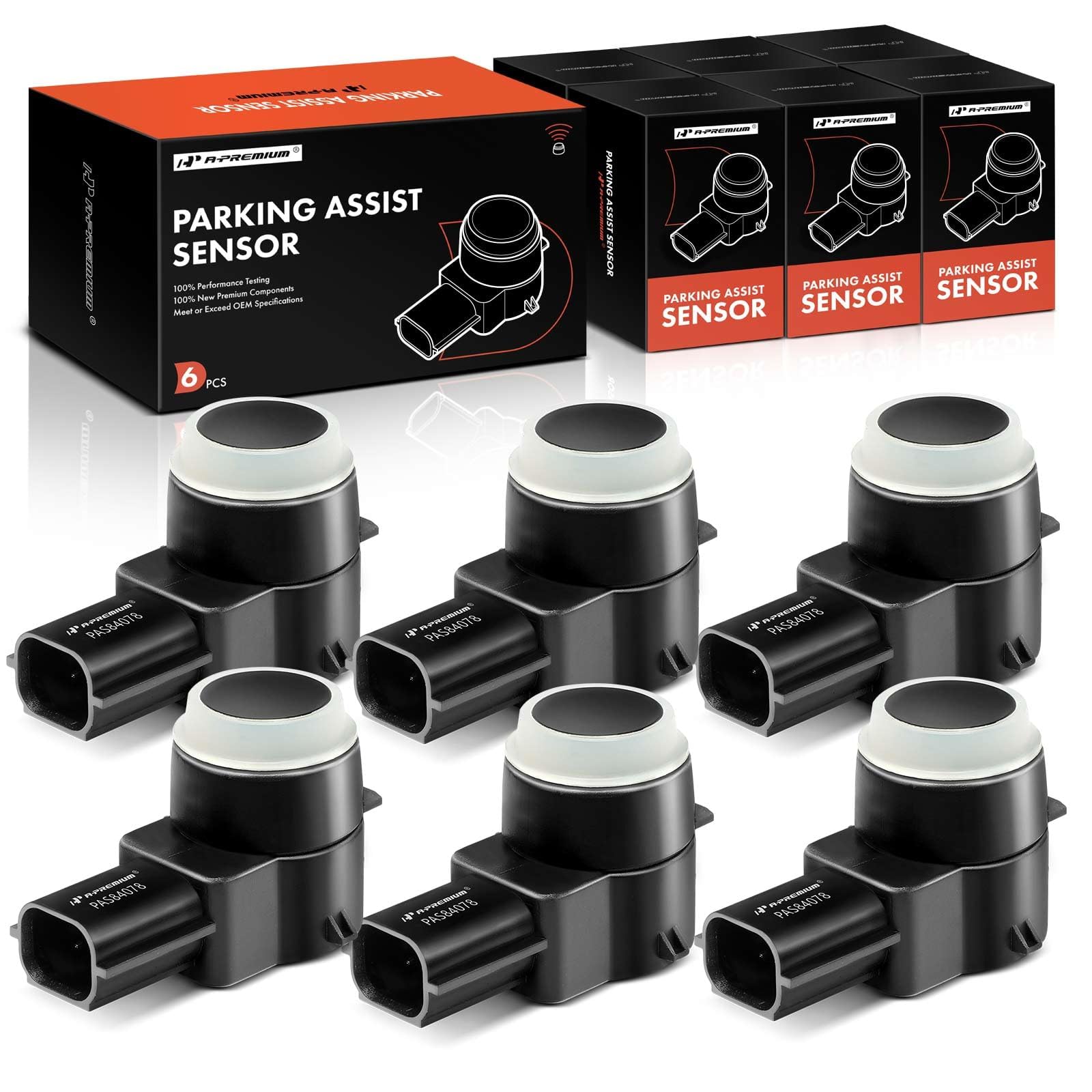 A-Premium 6-PC Backup Sensor for Ram and Jeep