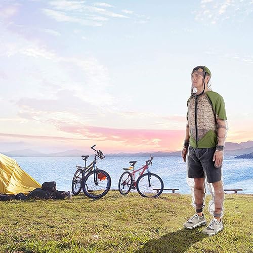 Miniatura 4 de doorslay Traje de pesca - Traje de malla para exteriores con chaqueta, pantalones, capucha y guantes para pesca, senderismo, caza, camping