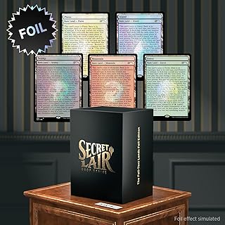 Magic TCG The Gathering Secret Lair Premium Foil: MTG Dr Lairs Secretorium Full Text Lands