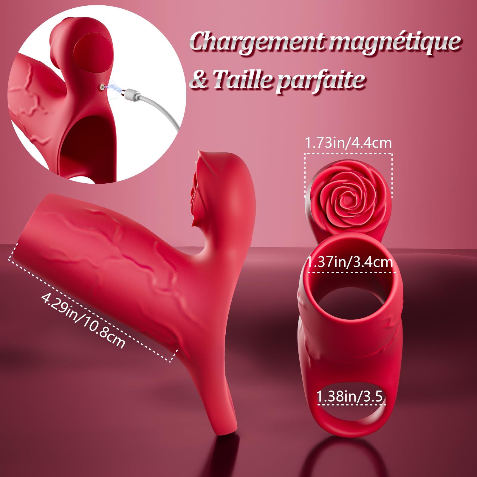 Sex Toýs Couples Anneau Penien - Anneau Homme Vibrant Gaines pour Pénis avec 10 Modes Vibrations Godemichets Vibromasseurs Sex Toýs Homme avec Anneaux de Pénis pour Agrandir le Pénis Sex Toys