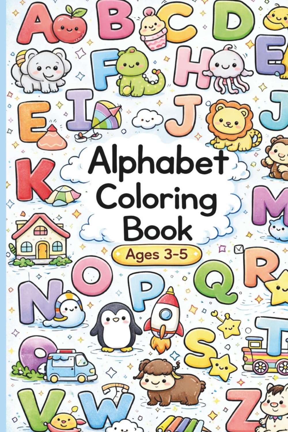 Alphabet Coloring Book for Kids: Fun Tracing and Coloring Pages for Ages 3–5