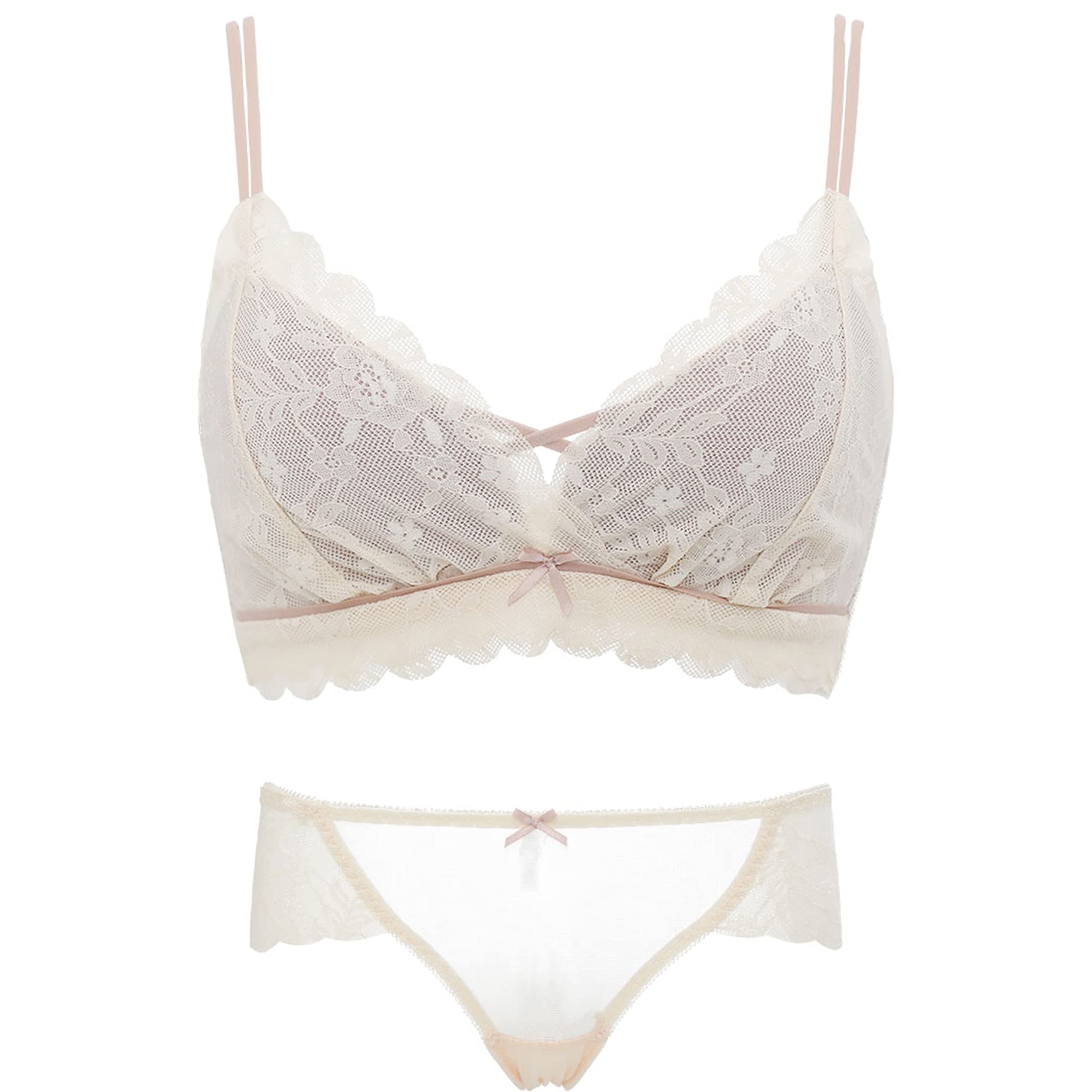 Soutien-gorge quotidien invisible couleur chair en dentelle confortable 80C