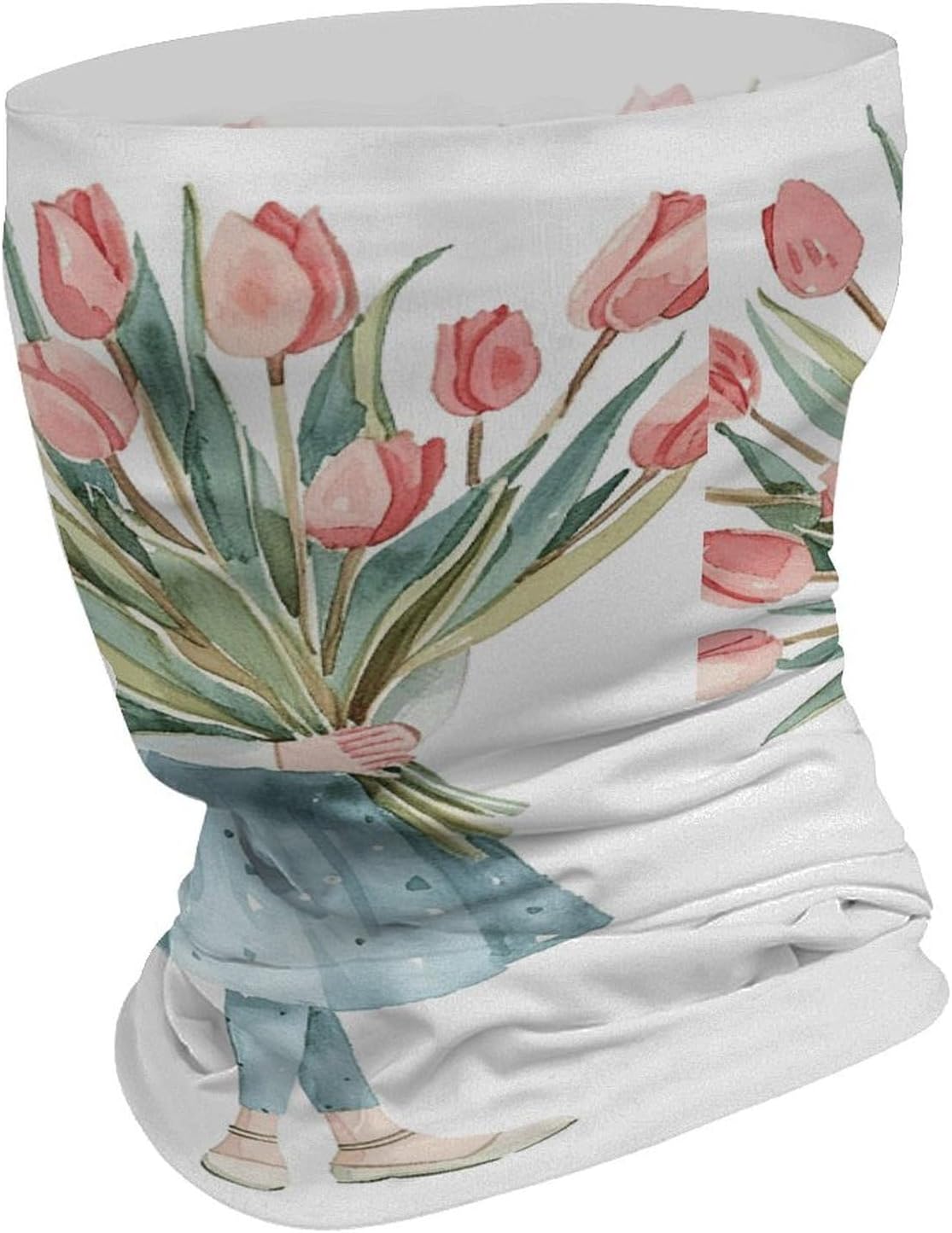 A Big Bouquet of Tulips Neck Gaiter Face Mask Sun Protection Face Scarf Breathable Windproof Headwear Bandana For Men Women