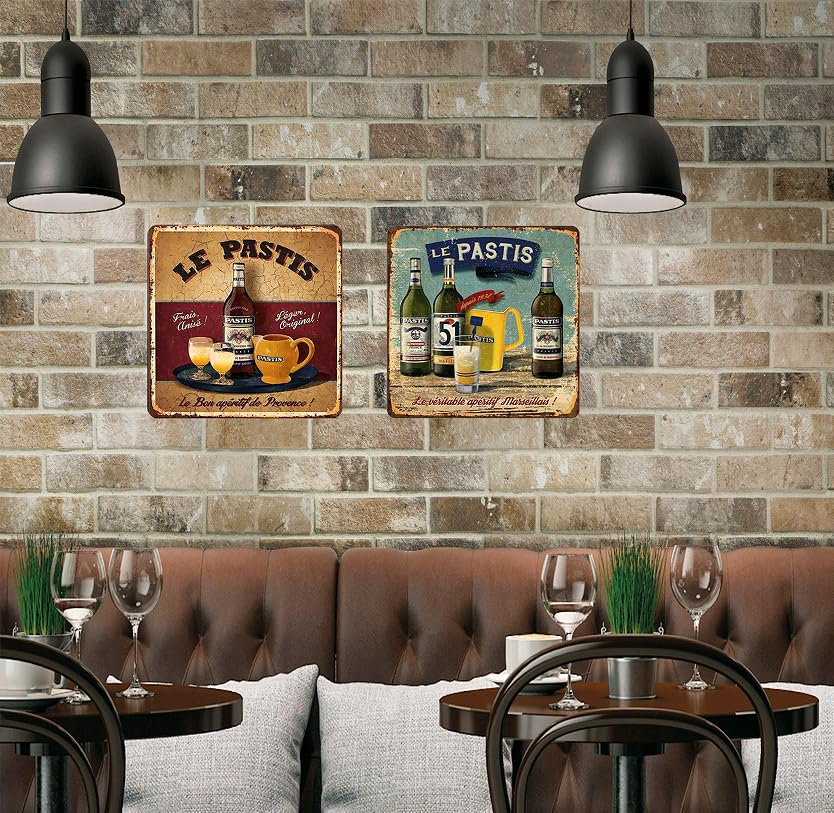 XIAOMA Set Di 3 Targhe In Metallo Vintage Con Olive E Pannelli In Peltro - Poster Da Parete Retrò Per Cucina, Ristorante, Casa E Giardino - 30,5 X 30,5 Cm