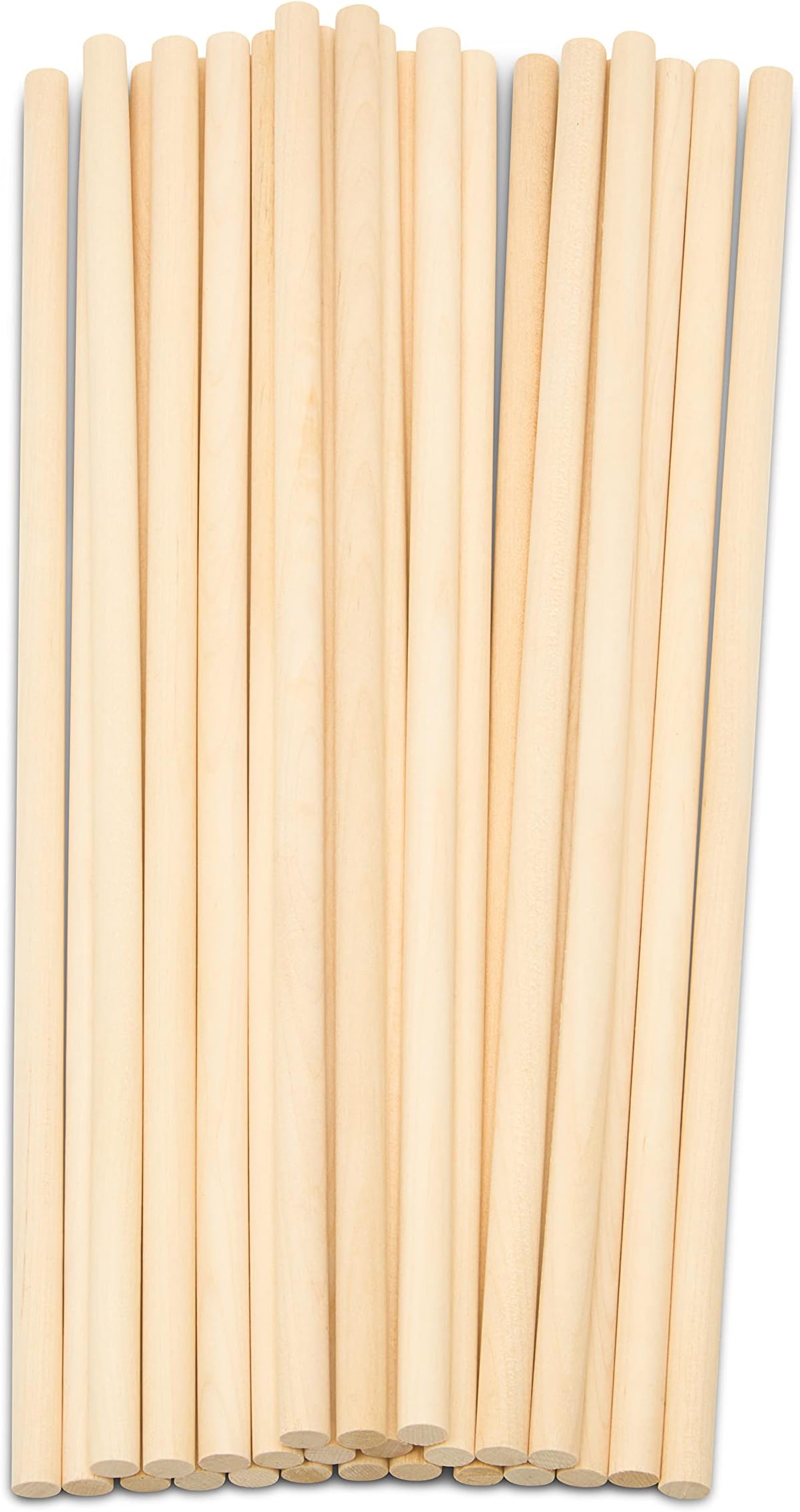Dowel Rods Wood Sticks Wooden Dowel Rods - 1/4 x 12 Inch Unfinished Hardwood Sticks - for Crafts and DIYers - 25 Pieces by Woodpeckers