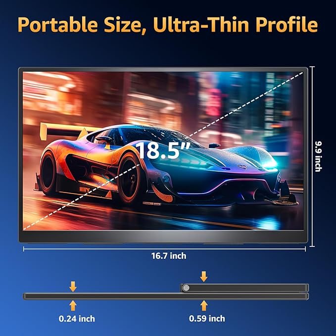 Monitor Portátil 18.5 Pulgadas FHD IPS miniatura 8