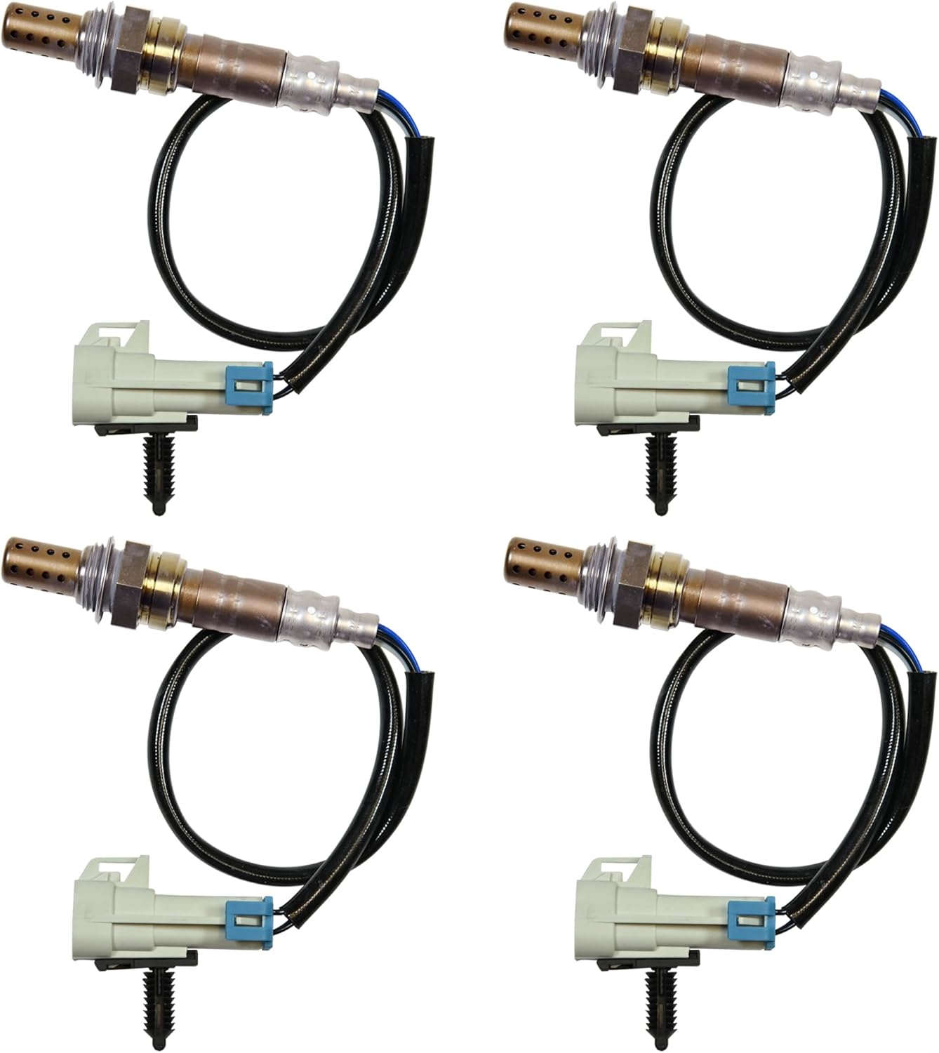 Oxygen Sensor Upstream + Downstream 234-4668 SG1857 Compatible for 2003 2004 2005 Chevrolet Silverado 1500 Chevy Tahoe GMC Sierra 1500 Yukon 5.3L 15284 21546 Set of 4
