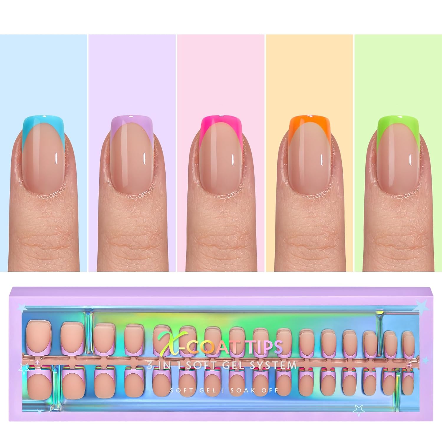 btartboxnails XCOATTIPS French Nails Builder Gel for Nails