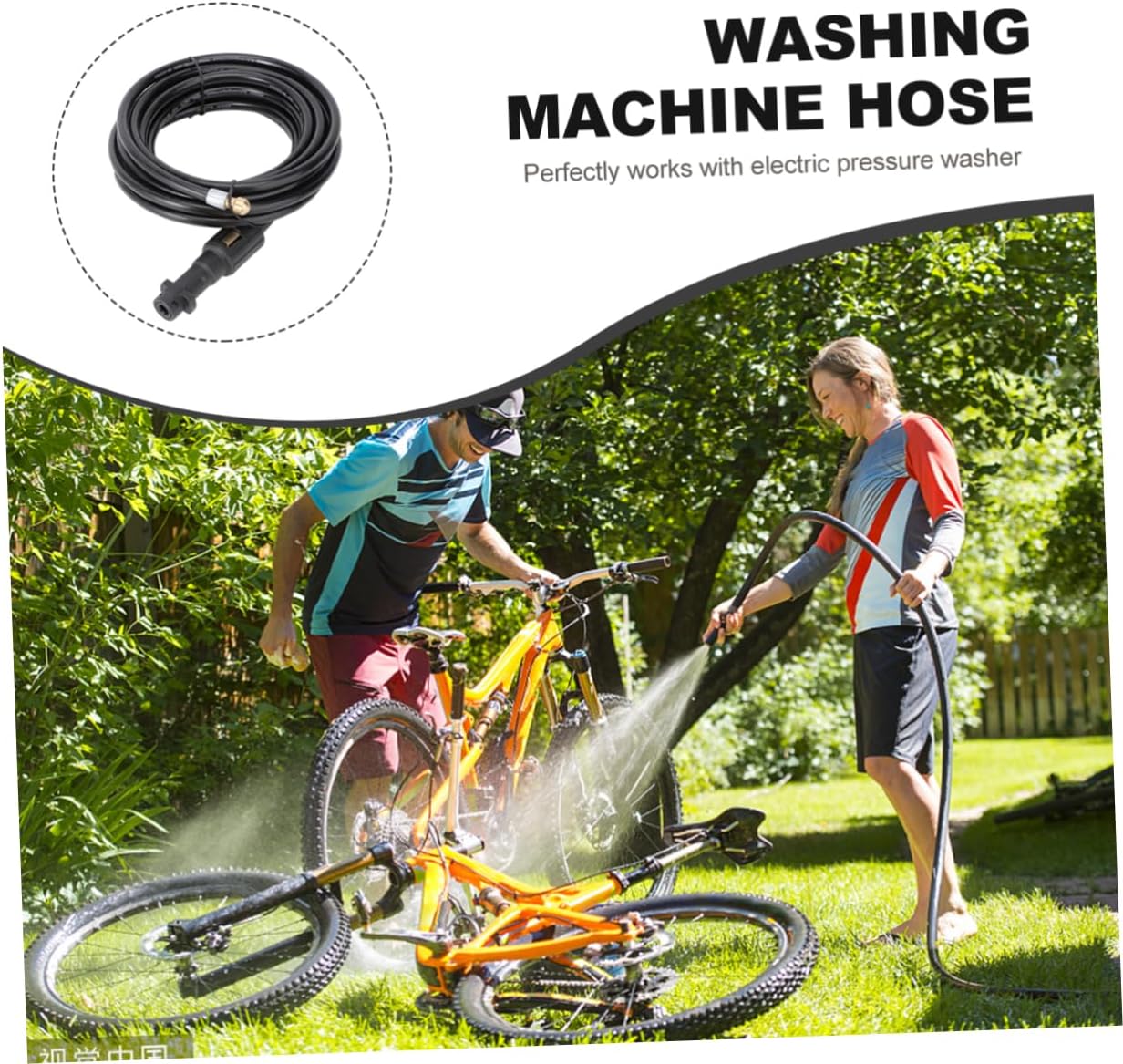 High Pressure Washer Hose for Durable Pipe for Sewer Drain Cleaning Easy to Use for Electric Pressure Washers