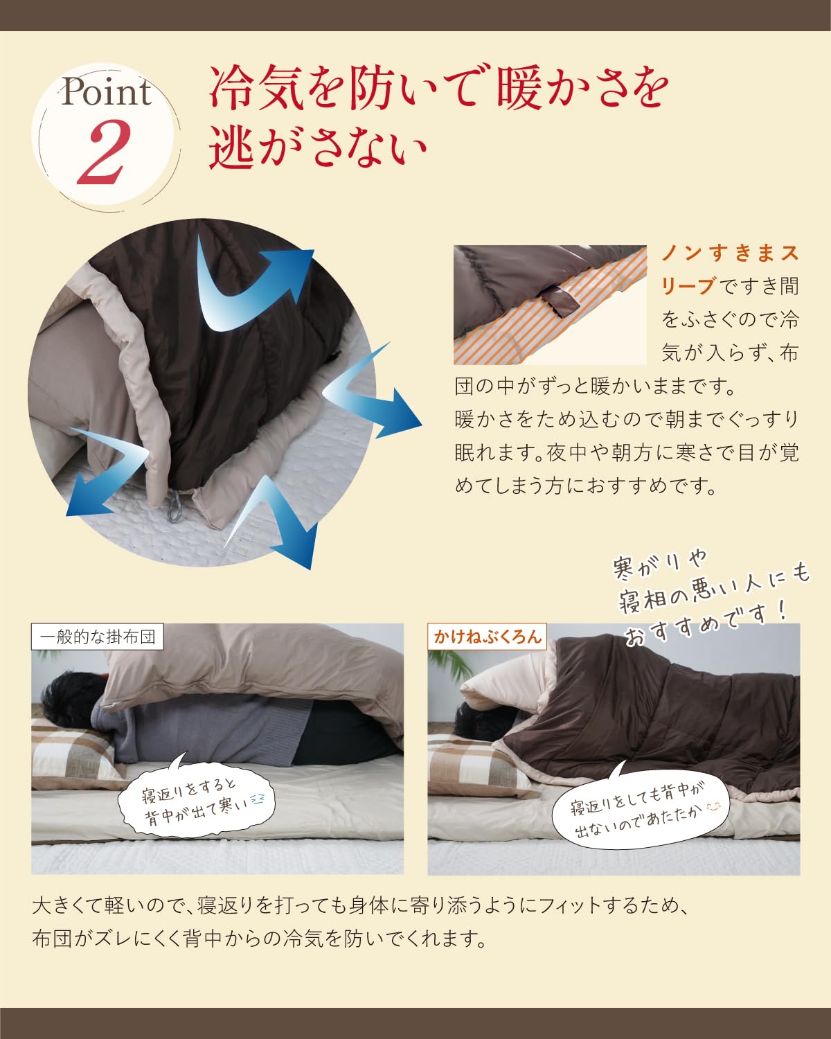 Amazon.co.jp: かけねぶくろんリッチプラス 布団 寒さ対策