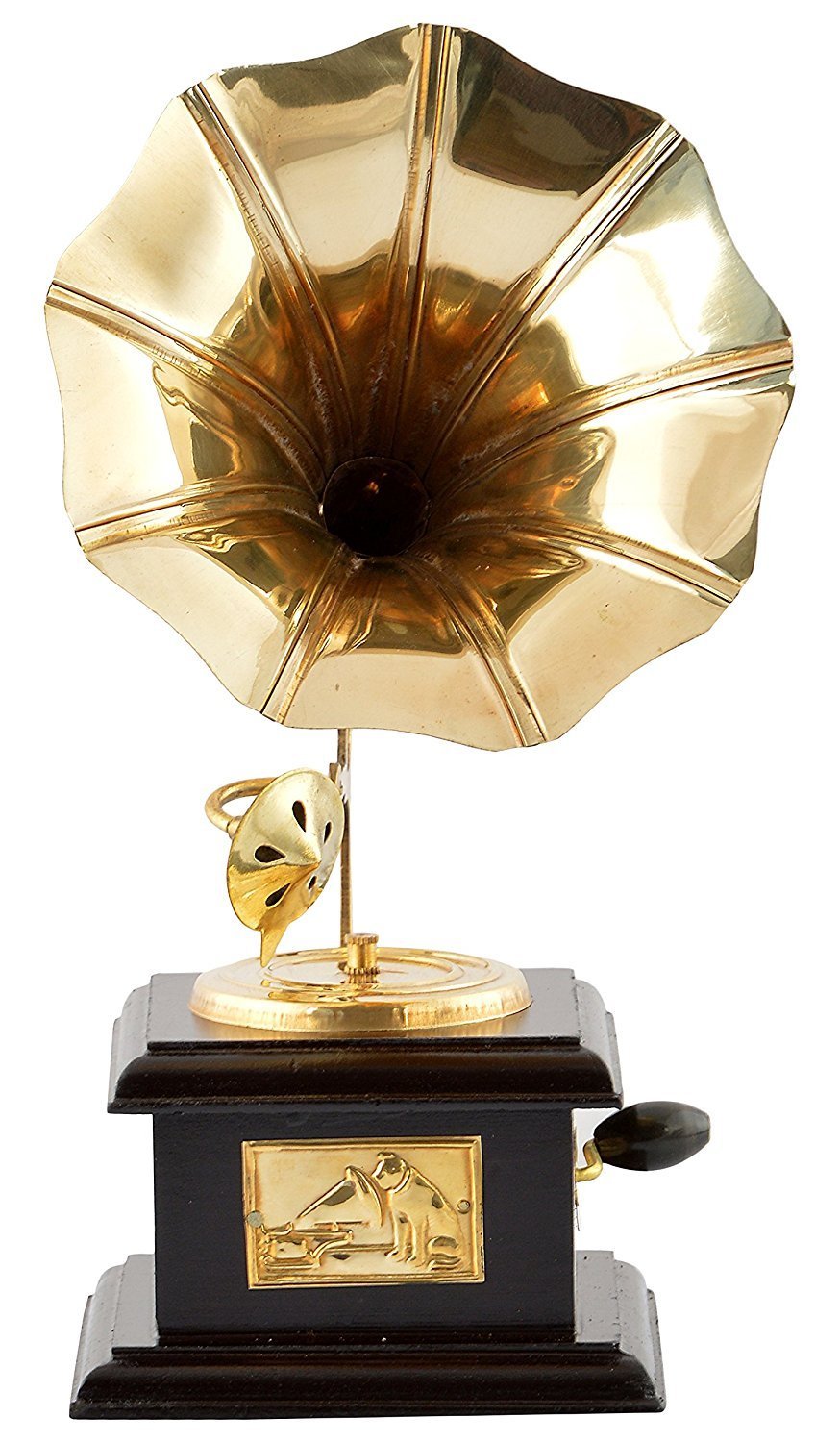 Antique Music Decorative Canon Brass Showpiece (10 cm x 10 cm x 23.75 cm, Red and Brown)