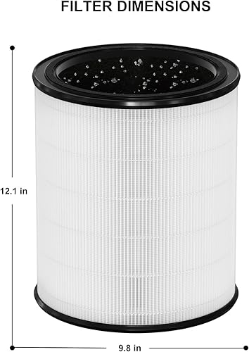 Miniatura 5 de Filtro de repuesto True HEPA compatible con purificador de aire Aerus Lux Guardian Angel, sistema de filtración de varias etapas con filtro de