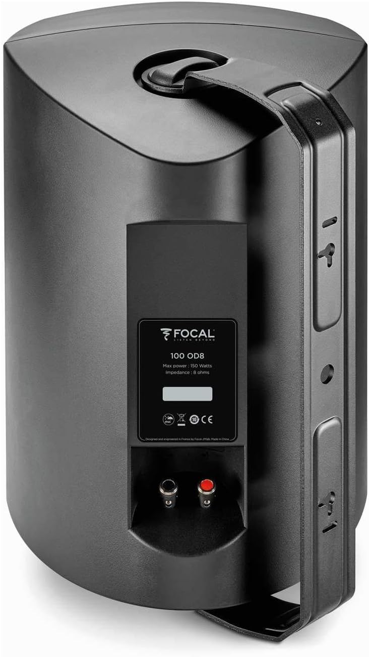 Focal 100 OD8 8" Outdoor Loudspeakers, IP66 Rated - Black Pairs, 4 Speakers