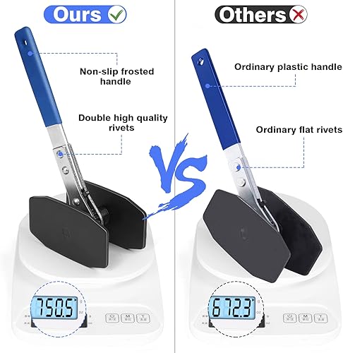 Miniatura 3 de JMMRRR Herramienta de prensa de pinza de freno de 360 con ganchos de doble pinza, esparcidor de pistón de trinquete, esparcidor de pistón de freno