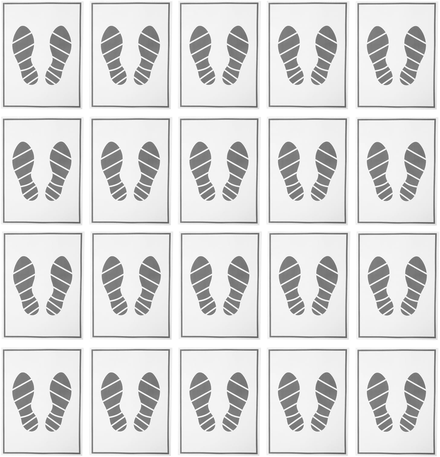 Garneck 50 Pcs Disposable Paper Floor Mat, Replaceable