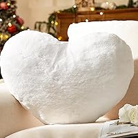 Vista 9 de YRXRUS Almohadas de corazón, almohada en forma de corazón, almohada blanca con forma de corazón para regalos, almohadas con forma para ella, niños