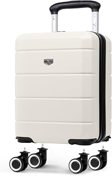 LUGG Jetset 40cm Suitcase 40x30x20cm, Ryanair Compatible Underseat Size, Hard Shell ABS, Spinner with Removable Wheels, Lightweight Travel Luggage, 1 Year Warranty